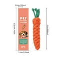 thumbnail image 2 of Pet Chew Carrot Dog Chew Toy Natural Training Aggressive Chewers Dog for Large Dogs Durable Dog for Aggressive Chewers Dog Chew Rings Strong Dog Chew for Large Dogs Moving Dog Puppy Crate Training, 2 of 2