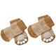 thumbnail image 5 of Paquete de 4 pares de calcetines antideslizantes para perros y gatos con control de tracción para uso en interiores, calcetines para perros y gatos con refuerzo de goma, talla M, 5 of 5