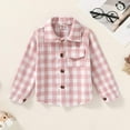 thumbnail image 2 of Younger Tree Toddler Boy Girl Fall Flannel Shirt Kid Baby Long Sleeve Button Down Plaid Shirts for 12-18 Months, 2 of 7