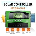 thumbnail image 2 of 12V 24V Solar Charge Controller 30A 40A 60A 100A Load Timing Switch Solar Panel PV Regulator LCD Display 5V Dual USB ,Improvement of Charging Speed, 2 of 7