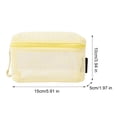 thumbnail image 6 of bestolf Cosmetic Bag Zipper Design Adjustable Size Mesh See-Through Washable Travel Makeup Organizer Storage Pouch (Light Gray ), 6 of 8
