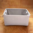 thumbnail image 4 of Zootealy Home Fabric Storage Bins Folding Organizer with Cotton Rope Handle Collapsible Cube Cotton Linen Basket Container Box Large, 4 of 8
