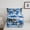 Blue White, variant on jejeloiu Christmas Holidsy Queen Comforter Set,Xmas Ball Snowflake Bedding Sets,Blue White Gold Bedding Comforter Set For Children,Breathable Home Decor Reversible,3 Pieces