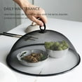 thumbnail image 3 of Grofry Food Cover with Ring Handle Fresh Keeping Iron Table Mesh Cage Kitchen Tools White S, 3 of 8