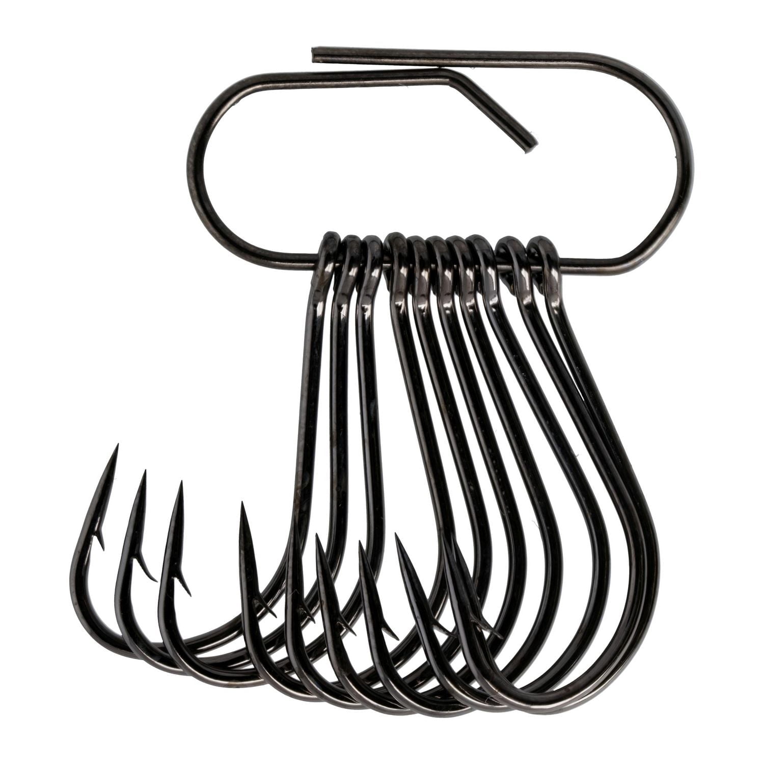 Eagle Claw QL6PGH-2 Laser Sharp Drop Shot Hook, Platinum Black finish, 10 hooks/pack, Laser Sharp Drop Shot Hook, Pl
