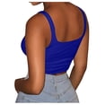 thumbnail image 3 of outfmvch tank top for women glitter strappy tank cami swing vest clubwear womens tops crop tops blue, 3 of 8