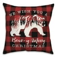 thumbnail image 2 of Creative Products Beary Merry Christmas 18x18 Spun Poly Pillow, 2 of 2