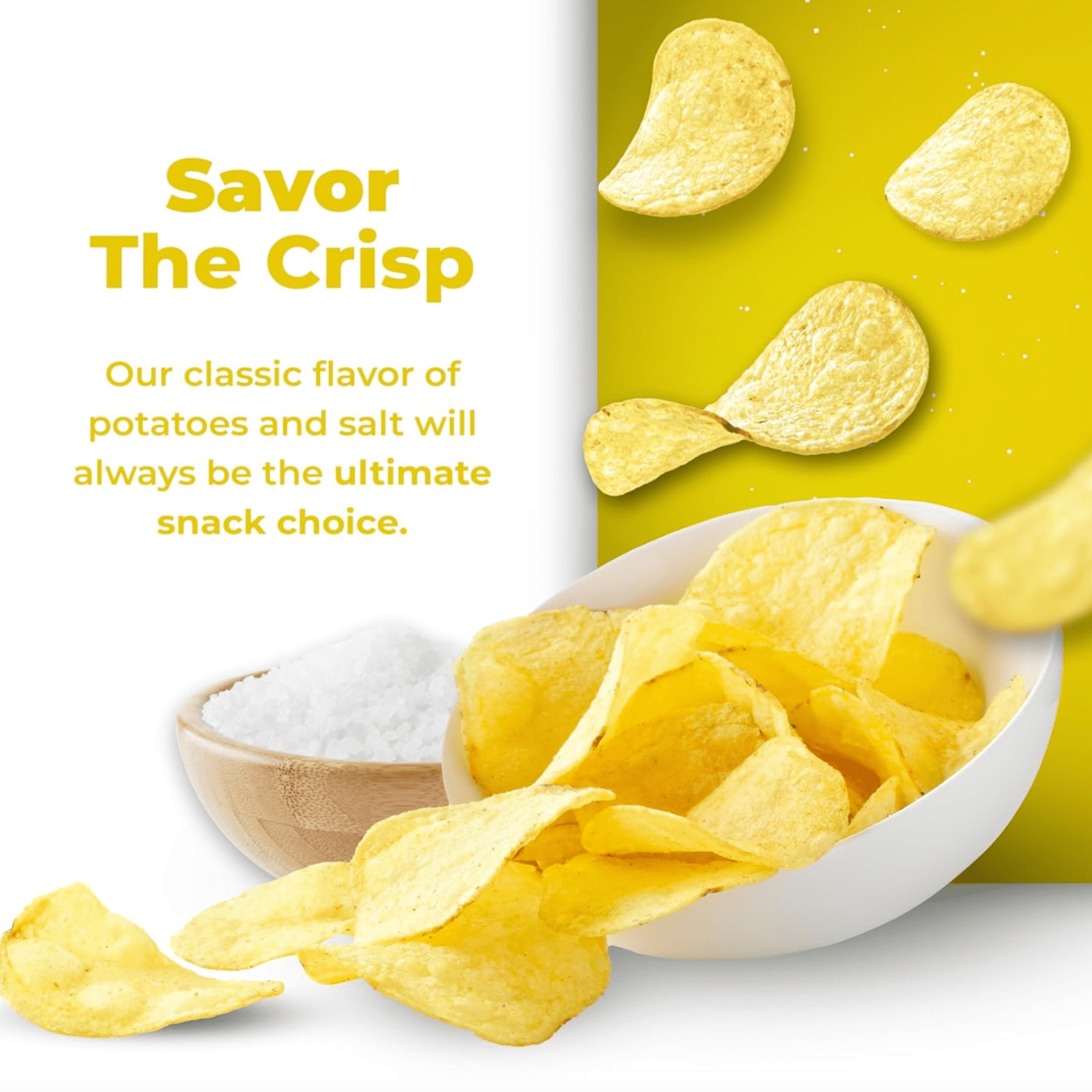 Guys Classic Potato Chips — ((1.5 oz Bag, Pack of 24)Healthy & Salty Snacks w/Only 2 Ingredients — Natural Potato Snack Chips —Tasty Snack Pack Chips — Potato Chips Snack Packs