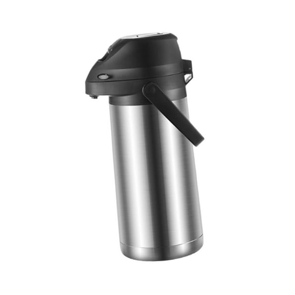 Jarra de café Airpot para agua fría y caliente, dispensador de café Airpot aislado con bomba para cafetería, cocina, oficina, bebida de fiesta en casa , 1.9L mayimx Jarra de café Airpot