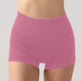 thumbnail image 2 of High Waist Yoga Shorts High Waist Yoga Shorts cotton yoga pants foldover yoga pants For Lifting Workout Fitness Running Compression Athletic Shorts Neon Shorts Bike Short (Pink,M), 2 of 5