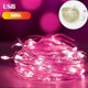 thumbnail image 3 of Guirnalda de luces LED de cobre con batería USB, 2/5/10/20 m, para decoración interior y exterior, para Navidad, bodas y fiestas, 3 of 5