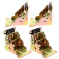 thumbnail image 1 of AURARMLET 4Pcs Heavy Duty Foldable Table Legs Iron Folding Lock Golden Color for Home Use, 1 of 8