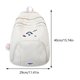 thumbnail image 2 of Mochila estética para cachorros, mochila informal de viaje, mochila escolar para niñas (blanco), 2 of 8