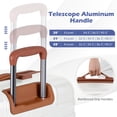 thumbnail image 4 of Costway 3-Piece Luggage Set ABS PC Hard Shell Suitcase Set with TSA Lock Telescope Aluminum Handles & 360° Spinner Wheels, 4 of 10
