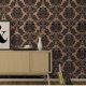 thumbnail image 1 of 1 Roll, European Flower Self-adhesive Wallpaper Room Backdrop Wall Decoration Instant Sticker PVC Wallpaper For Living Room Dormitory Fireplace Background 17.71in*118.11in Home Decor, 1 of 5