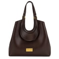 thumbnail image 2 of Wrangler Tote Bag for Women Vegan Leather Large Shoulder Purse, Coffee, 2 of 8