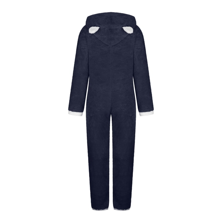 Fanxing Onesie with Butt Flap Women Fluffy Pajamas for Women