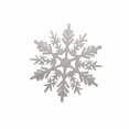 thumbnail image 1 of Bewildely 12 piezas de decoración de copos de nieve de Navidad portátiles para interiores y exteriores, decoración para sala de estar, adorno Kits de decoración para fiestas Blanco crema, 1 of 6