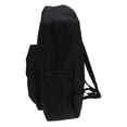 thumbnail image 3 of Throw Back Retro Minimal 600D Polyester Old School Backpack Black, 3 of 4