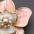 thumbnail image 7 of Grofry Women Brooch Camellia Shape Faux Pearl Decor Anti-slip Bag Coat Collar Hat Scarf Decoration Clothes Pin Party Prom Garment Jewelry, 7 of 7