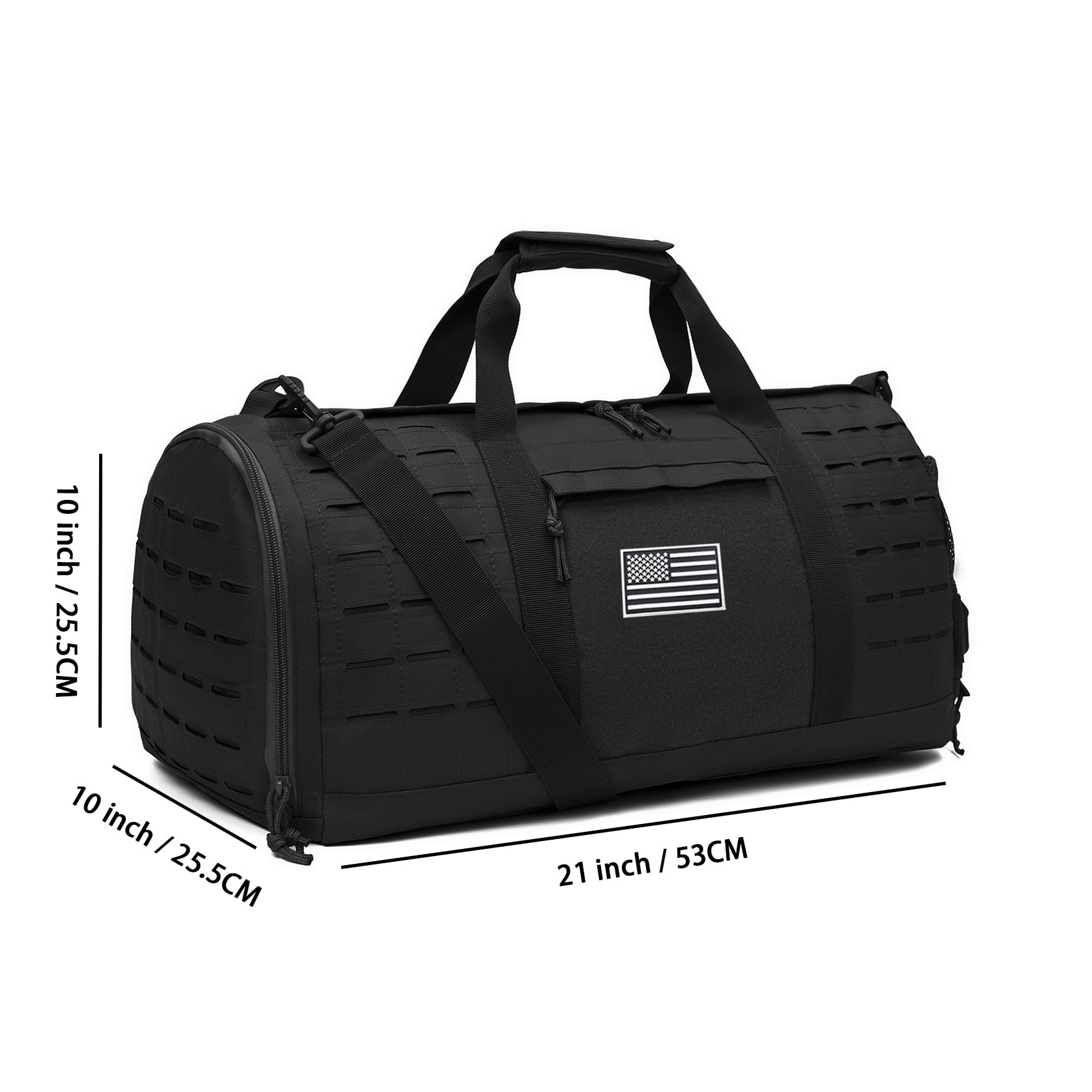 QT&QY 40L Gym Bags for Men Duffle Bag Heavy-Duty Sports Travel Weekender Tote with Shoe Compartment