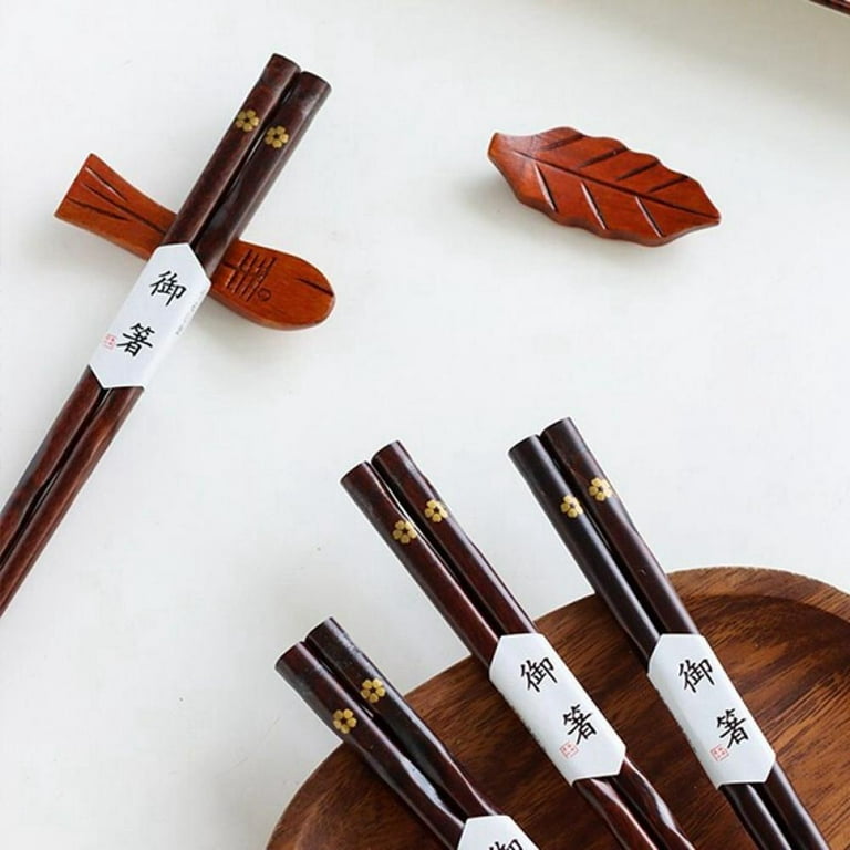 2 Pairs Chopsticks Japanese Sushi Sticks Creative Splicing Wood Chopstick  Set Korean Chinese Food Chop Sticks Wooden Tableware - AliExpress