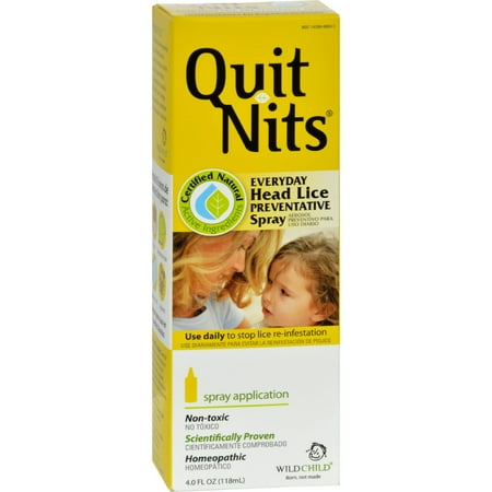 Wild Child Quit Nits Quit Nits Head Lice Preventative Spray, 4 oz