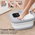 thumbnail image 6 of Tawom Collapsible Foot Spa with Heat,Temperature Control, Bubble, Red Light, Heated Foot Bath Massager with 8 Shiatsu Massage Rollers, Foot Soak Tub for Relaxation,Gray, 6 of 9