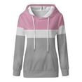 thumbnail image 3 of Women Printed Loose Sweatshirts Long Sleeve Hooded Pullover Clothes With Pocket Women's Hoodie Zip up All Sweatshirt Sleep Jacket French Sweatshirt Women Sleep Tunics Women Light Long Sleeve Plain, 3 of 4