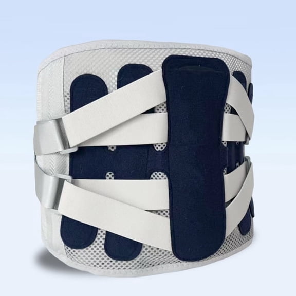 Size M (Fits Waist 28"-32"): Adjustable Back Brace for Lower Back Pain Relief - Breathable Lumbar Support Belt for Men Women - Posture Corrector for Sitting, Working, Heavy Lifting, and Injury Recove