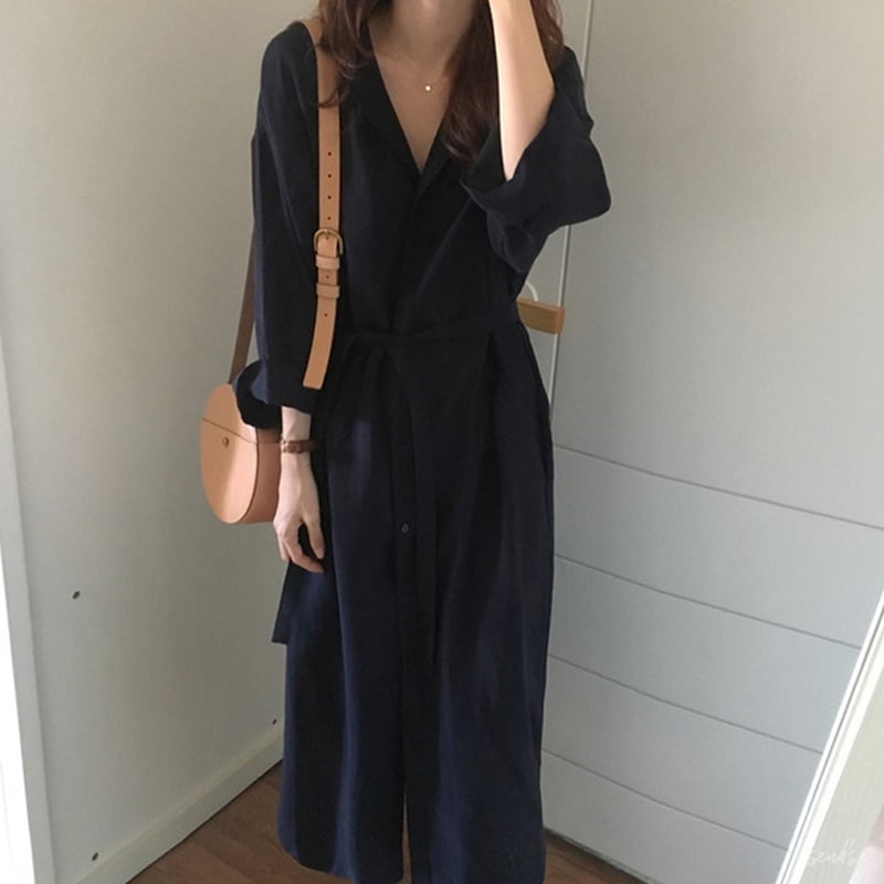 tie waist tea dress