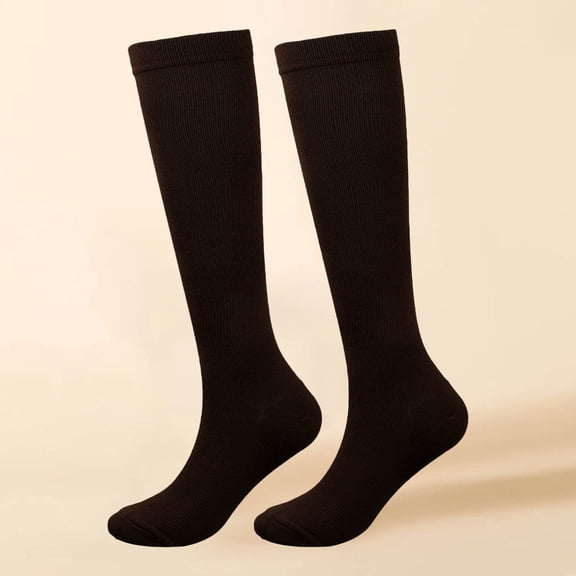 Sales Today Over Knee High Socks Under $2 GIJNRIUIUA Coffee Knee-High Socks Socks Women and Men Circulation Best for Running Travel Recovery & Flight Socks Leg Warmers