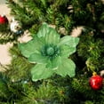 thumbnail image 3 of Dserfhy Glitter Artificial Flower Christmas Decoration DIY Christmas Tree Wreath Ornaments Faux Poinsettia Flower for Xmas New Year Wedding Party Holiday Decoration, 3 of 8