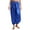 Royal Blue, variant on Jowowha Women's Belly Dance Costume Casual Loose Solid Color Elastic Waistband Pants Yoga Pants Tribe Pants Purple S