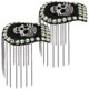 thumbnail image 2 of 2pcs Tassel Skull Shoulder Epaulets Punk Costumes Epaulets Clothing Accessories, 2 of 3