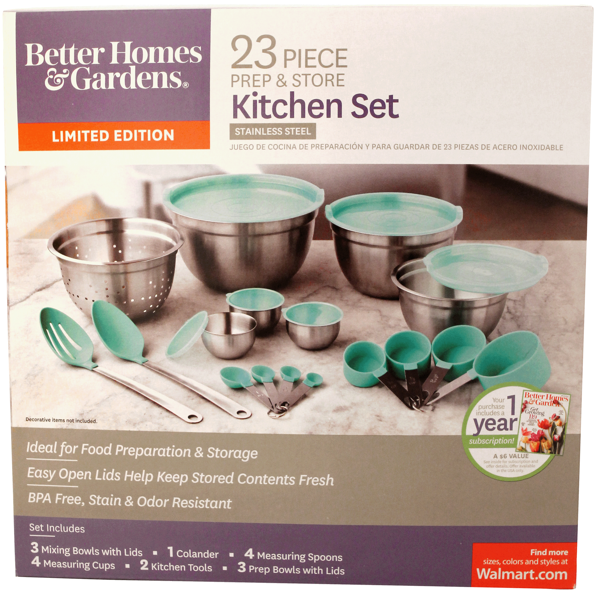 Better Homes & Gardens Teal Gadget and Utensil Set, 23 Piece - image 3 of 7