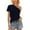Black-09, variant on HADST Blouses for Womens Summer Casual Short Sleeve Off the Shoulder T-Shirts Plus Size Relaxed Fit Tops S-XXL
