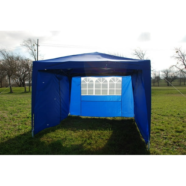 CS 10'x10' Blue EZ Pop up Canopy Party Tent Instant Gazebo 100