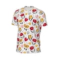thumbnail image 6 of Wukai Tulips Flowers Print Men's Short-Sleeved Mesh T-Shirt,Quick-Dry Short Sleeve Workout T-Shirt-6X-Large, 6 of 8