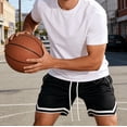 thumbnail image 4 of Athletic Shorts for Men with Pockets Basketball Shorts Lightweight Quick Dry Gym Workout Shorts for Men, 4 of 6