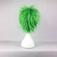 thumbnail image 5 of Peluca de cabello humano Unique Bargains 13' Verde Lacio con gorra, 5 of 6