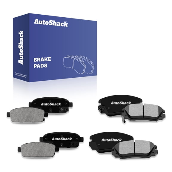 AutoShack Front & Rear Ceramic Brake Pad Set Replacement for 2016-2019 Buick Cascada 2014-2016 Cadillac ELR 8-PC