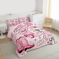 thumbnail image 3 of Homewish Chic Cowgirl Boots Full Size Comforter Sets,Tropical Desert Cactus Bedding Comforter Set,Colorful Stars Pattern Bedding Sets For Girls Kids,Luxury Bedroom Decor Reversible,3-Piece, 3 of 8