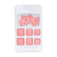 thumbnail image 2 of Uñas postizas lisas, 24 piezas de uñas postizas artificiales de color sólido, diseño fácil de usar, 2 of 8