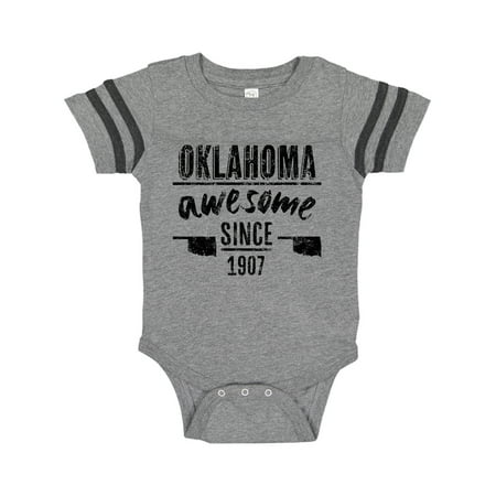 

Inktastic Oklahoma Awesome Since 1907 Gift Baby Boy or Baby Girl Bodysuit