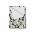 thumbnail image 2 of Aster Soft Flannel Fleece Throw Blanket, Romantic Flowers Summer Fashion Petals Shabby Ornamental Japanese Style, Cozy Plush for Indoor and Outdoor Use, 50" x 60", Cream Dark Teal Rust, by Ambesonne, 2 of 6