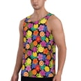 thumbnail image 2 of Pofeuu Hawaiian Style Print Men's Workout Tank Tops Sleeveless Muscle Gym Shirt Quick Dry-4X-Large, 2 of 7
