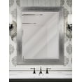 thumbnail image 2 of Espejo de pared decorativo con marco texturizado cromado Fine Art Tj, 2 of 5