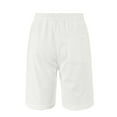 thumbnail image 4 of Mens Shorts Elastic Waist Drawstring Solid Color Casual Beach Shorts with Pockets Hiking Short, 4 of 6
