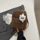 thumbnail image 4 of Mini Mochila para Niñas Adolescentes Pana Con Fresa (café), 4 of 6